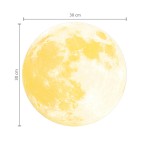 Sárga Hold - Foszforeszkáló matrica